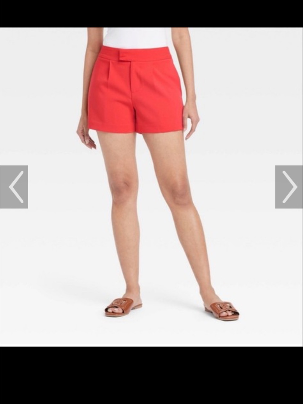 a new day Red High-Waist Tailored Shorts